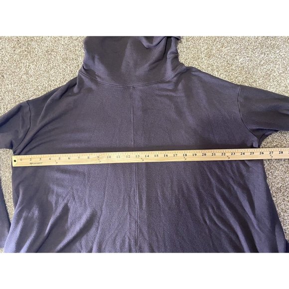Athleta Hooded Cowl Neck Long Sleeve Dark Gray Tunic Sz Small - Picture 4 of 4